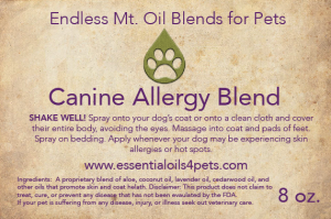 essential oil dog allergies