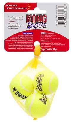 Air KONG Dog 3 MEDIUM Squeaker Tennis Balls Squeaky Toy 
