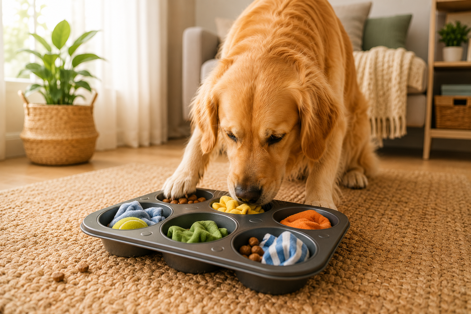 Dog Enrichment Muffin Tin